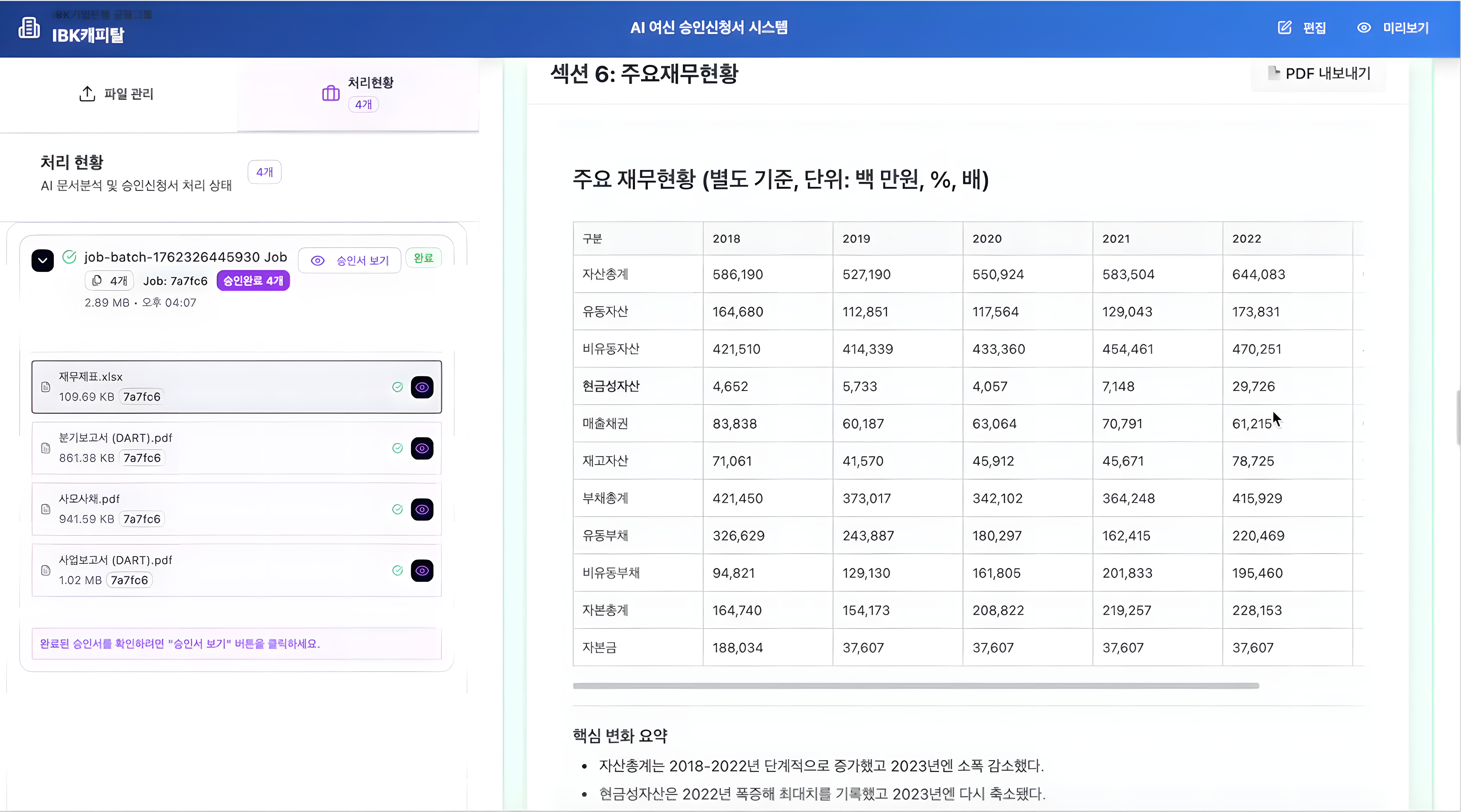 만족도 평가 결과